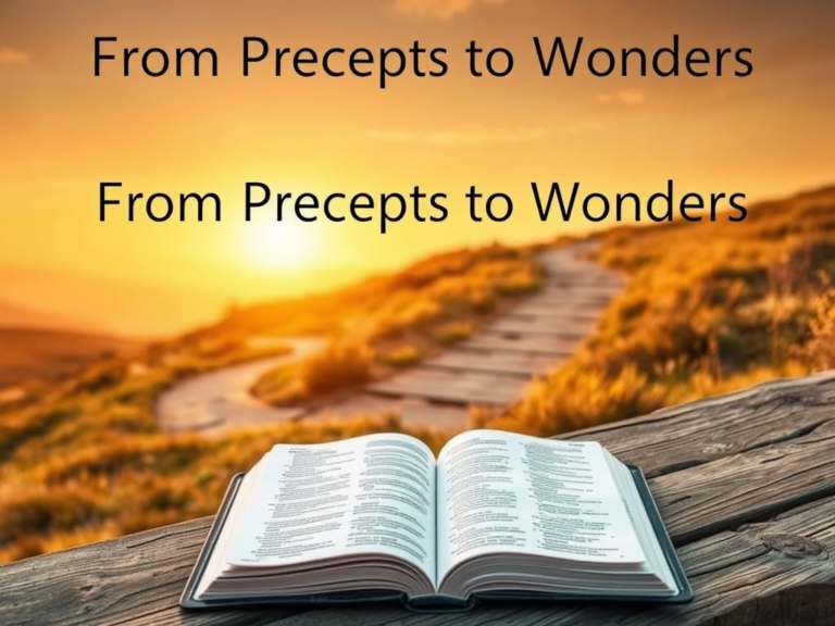 Psalm 119:27 – From Precepts to Wonders